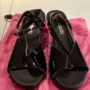 Morgan Miller Glossy Black Women's Sandals